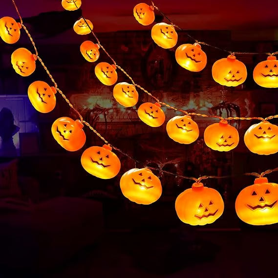 Halloween decorations pumpkin string lights