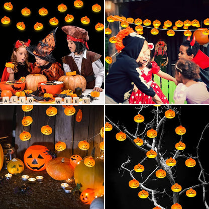 Halloween decorations pumpkin string lights