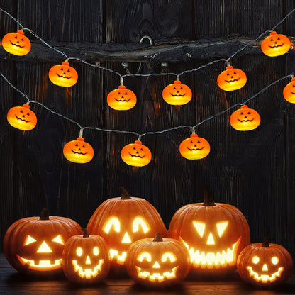 Halloween decorations pumpkin string lights