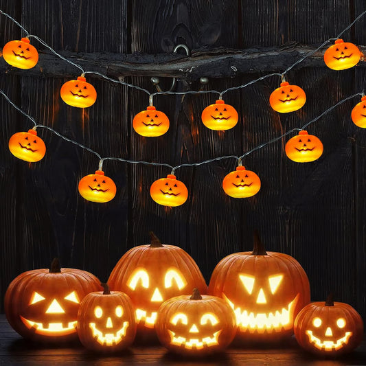 Halloween decorations pumpkin string lights