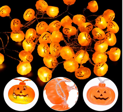 Halloween decorations pumpkin string lights