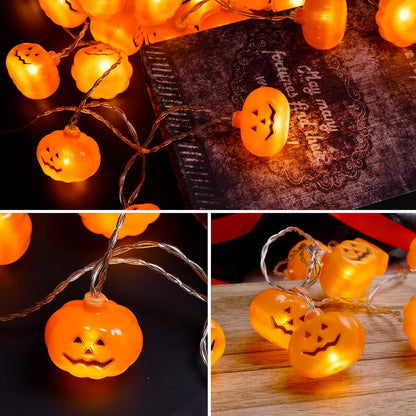 Halloween decorations pumpkin string lights